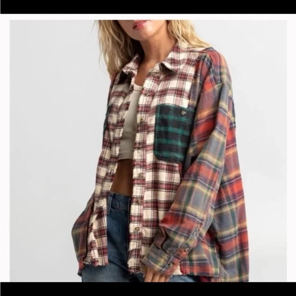 Urban Outfitters Plaid Flannel Shirt - Picture 2 of 5